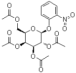 o-Nitrophenyl 2,3,4,6-tetra-O-acetyl-beta-D-galactopyranoside molecular structure (CAS 3053-17-6)