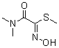 CAS # 30558-43-1, Oxamyl oxime, (Dimethylcarbamoyl)thioformohydroxamic acid methyl ester, Methyl 2-(dimethylamino)-N-hydroxy-2-oxoethanimidothioate, Methyl N-hydroxy-N',N'-dimethyl-1-thiooxamimidate, Oxamyl oxime, Oximino oxamyl