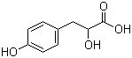 3-(4-羟基苯基)乳酸分子结构 (CAS 306-23-0)