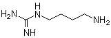 structure of CAS# 306-60-5, (4-氨基丁基)胍