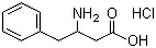 3-氨基-4-苯基丁酸盐酸盐分子结构 (CAS 3060-41-1)