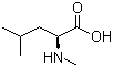 N-甲基-L-亮氨酸分子结构 (CAS 3060-46-6)