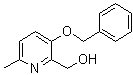 6-甲基-3-(苯基甲氧基)-2-吡啶甲醇分子结构 (CAS 30683-08-0)