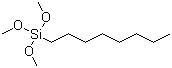 structure of CAS# 3069-40-7, Trimethoxyoctylsilane