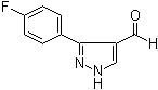 3-(4-Fluorophenyl)-1H-pyrazole-4-carboxaldehyde molecular structure (CAS 306936-57-2)