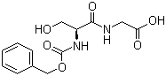 N-苄氧羰基-L-丝氨酰基甘氨酸分子结构 (CAS 30735-20-7)