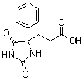 structure of CAS# 30741-72-1, 2,5-Dioxo-4-phenyl-4-imidazolidinepropionic acid