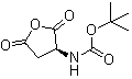 structure of CAS# 30750-74-4, N-tert-Butoxycarbonyl-L-aspartic anhydride