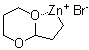 structure of CAS# 307531-82-4, [2-(1,3-Dioxan-2-yl)ethyl]zinc bromide