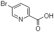 structure of CAS# 30766-11-1, 5-Bromopyridine-2-carboxylic acid