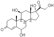structure of CAS# 3078-34-0, 6-Hydroxycortisol
