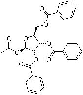 1-O-Acetyl-2,3,5-tri-O-benzoyl-beta-L-ribofuranose molecular structure (CAS 3080-30-6)