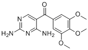 structure of CAS# 30806-86-1, 5-(3,4,5-Trimethoxybenzoyl)-2,4-pyrimidinediamine