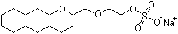 structure of CAS# 3088-31-1, Sodium 2-(2-dodecyloxyethoxy)ethyl sulphate
