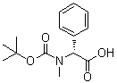 structure of CAS# 30925-12-3, (R)-alpha-[[(1,1-Dimethylethoxy)carbonyl]methylamino]benzeneacetic acid