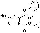 structure of CAS# 30925-18-9, Boc-L-aspartic acid 1-benzyl ester
