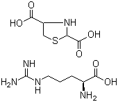 structure of CAS# 30986-62-0, L-Arginine 2,4-thiazolidinedicarboxylate