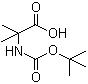 structure of CAS# 30992-29-1, N-叔丁氧羰基-2-甲基丙氨酸