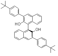 (1S)-3,3'-二[4-(1,1-二甲基乙基)苯基][1,1'-联萘]-2,2'-二醇分子结构 (CAS 309934-84-7)