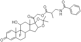 苯曲安奈德分子结构 (CAS 31002-79-6)