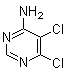 structure of CAS# 310400-38-5, 5,6-二氯嘧啶-4-胺