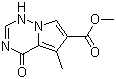 structure of CAS# 310431-29-9, Methyl 5-methyl-4-oxo-1,4-dihydropyrrolo[2,1-f][1,2,4]triazine-6-carboxylate