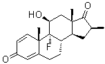 CAS # 3109-01-1, Betamethasone-17-ketone, (11beta,16beta)-9-Fluoro-11-hydroxy-16-methylandrosta-1,4-diene-3,17-dione, 9alpha-Fluoro-11beta-hydroxy-16beta-methyl-1,4-androstadiene-3,17-dione, Betamethasone-17-ketone, NSC 52437