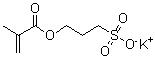 3-磺基丙基异丁烯酸酯钾盐分子结构 (CAS 31098-21-2)