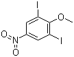 1,3-二碘-2-甲氧基-5-硝基苯分子结构 (CAS 31106-75-9)