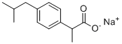 Ibuprofen Sodium molecular structure (CAS 31121-93-4)