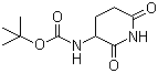 structure of CAS# 31140-42-8, 3-Boc-amino-2,6-dioxopiperidine
