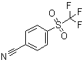 4-(三氟甲基磺酰基)苯甲腈分子结构 (CAS 312-21-0)