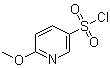 structure of CAS# 312300-42-8, 6-(Methyloxy)-3-pyridinesulfonyl chloride