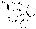 CAS # 312537-44-3, 6-Bromo-3-(triphenylmethyl)-2(3H)-benzoxazolone, 3-Trityl-6-bromo-benzoxazolin-2-one, 6-Bromo-3-trityl-3H-benzoxazol-2-one