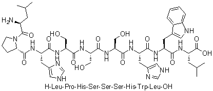 CAS # 312754-28-2, L-Leucyl-L-prolyl-L-histidyl-L-seryl-L-seryl-L-seryl-L-histidyl-L-tryptophyl-L-leucine