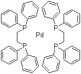 structure of CAS# 31277-98-2, 双(1,2-双(二苯基膦)乙烷)钯