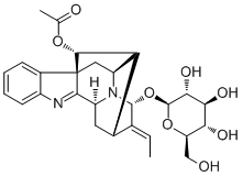 CAS # 31282-07-2, Raucaffricine, Vomilenine beta-D-glucopyranoside, Vomilenine beta-D-glucoside