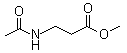 N-乙酰基-beta-丙氨酸甲酯分子结构 (CAS 31295-20-2)