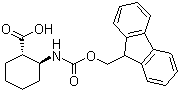 Fmoc-(1S,2S)-2-Aminocyclohexanecarboxylic acid molecular structure (CAS 312965-07-4)