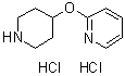 structure of CAS# 313490-36-7, 4-(2-Pyridyloxy)piperidine dihydrochloride