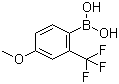structure of CAS# 313546-16-6, 4-Methoxy-2-(trifluoromethyl)phenylboronic acid