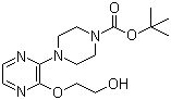 CAS 登录号：313654-84-1, 2-[3-(4-叔丁氧羰基-1-哌嗪基)-2-吡嗪氧基]乙醇