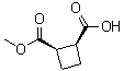 structure of CAS# 31420-52-7, cis-Cyclobutane-1,2-dicarboxylic acid monomethyl ester