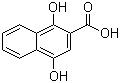 structure of CAS# 31519-22-9, 1,4-Dihydroxy-2-naphthoic acid