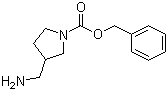 3-氨基甲基吡咯烷-1-甲酸苄酯分子结构 (CAS 315717-77-2)