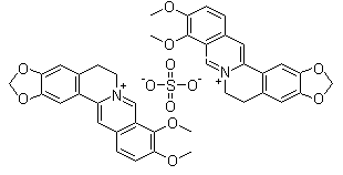 structure of CAS# 316-41-6, Neutral berberine sulfate
