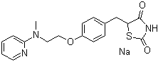 structure of CAS# 316371-83-2, Rosiglitazone sodium