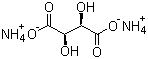 Ammonium L-tartrate molecular structure (CAS 3164-29-2)