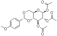 CAS # 316790-34-8, 4,6-O-[(R)-(4-Methoxyphenyl)methylene]-beta-D-glucopyranose triacetate