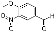 structure of CAS# 31680-08-7, 4-Methoxy-3-nitrobenzaldehyde